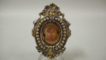 Reliquary en silver, Belgium 19th century