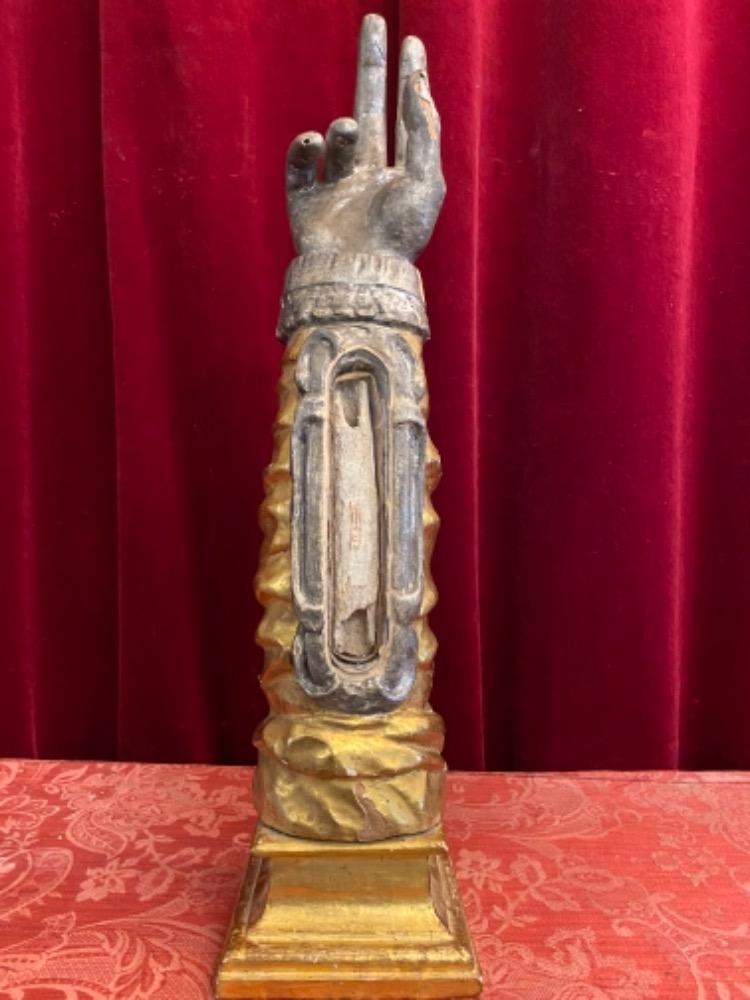 1  Reliquary - Arm Relic Ex Ossibus St. Ignatii Loyola