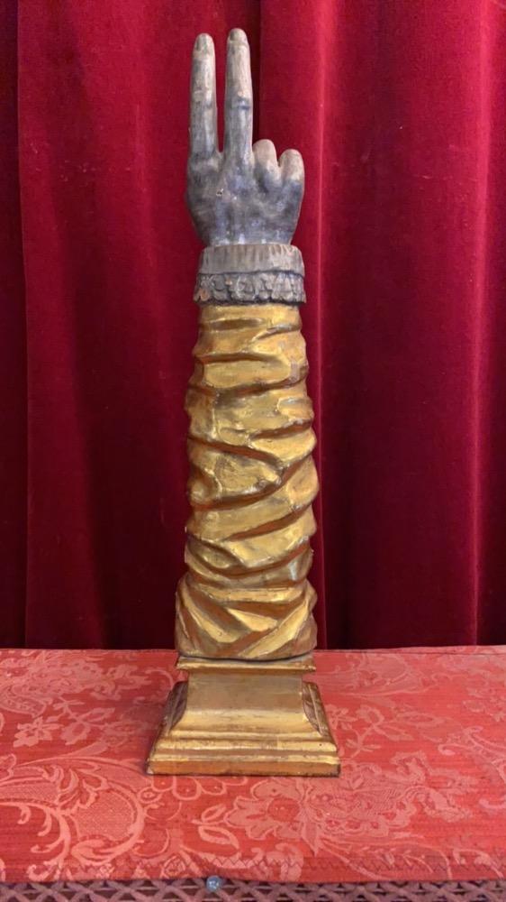 1  Reliquary - Arm Relic Ex Ossibus St. Ignatii Loyola