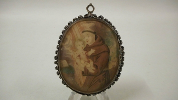 Reliquary Double Sided en silver, Belgium 17 th centuryv