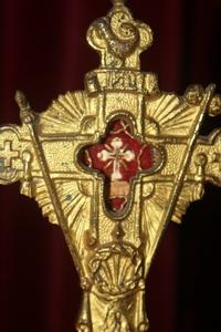 Reliquary Of The True Cross  en bronze, France 19th century