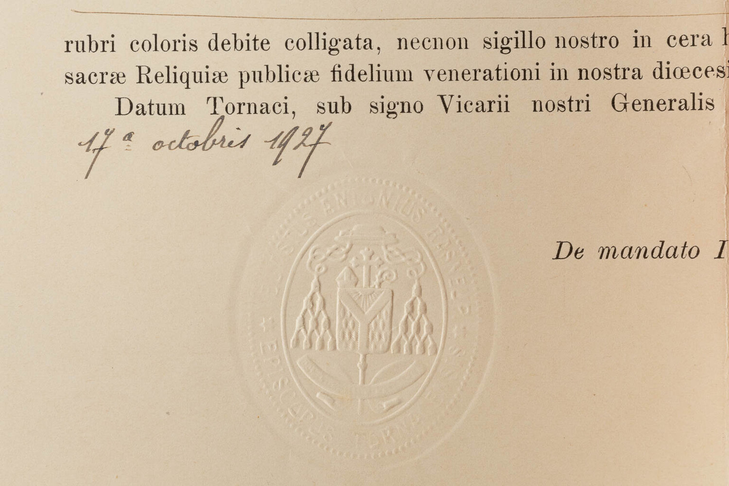 1  Reliquary - Relic Beate Andrea Bobola Martyr With Original Document