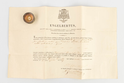 1  Reliquary - Relic  Corona Spinea Domini Nostri Jesu-Christi With Original Document