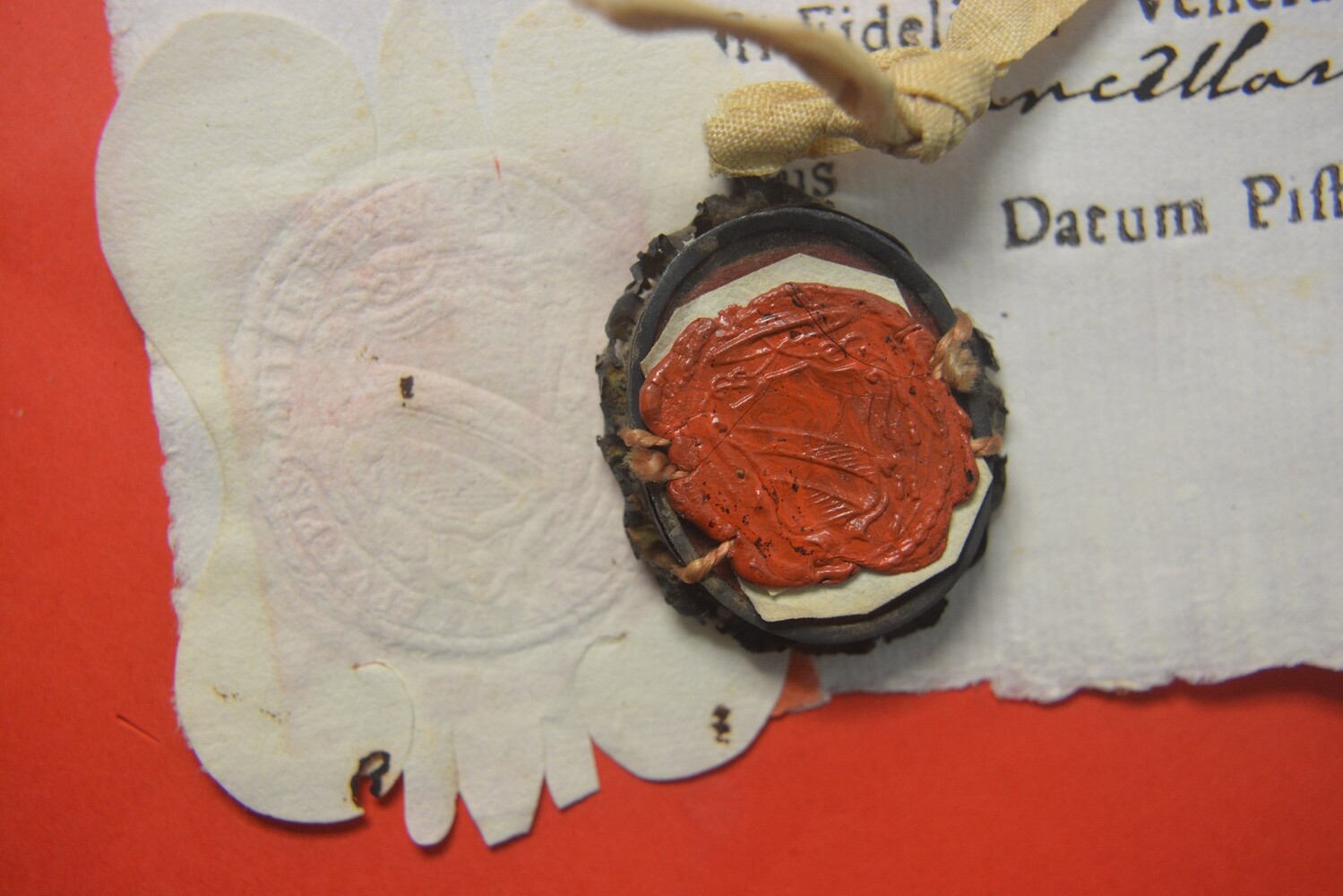 1  Reliquary - Relic Ex Casula ( Monastery Cell ) With Original Document St. Benedictus Pope Xi