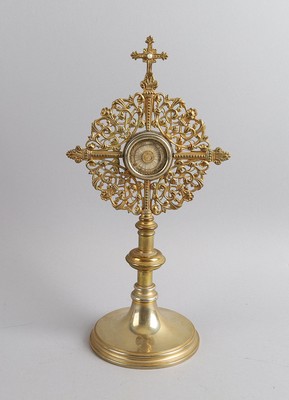 Reliquary -Relic Ex Cineribus St. Margareta Maria Alacoque. en Bronze / Gilt, Italy  20th century ( 1920 )