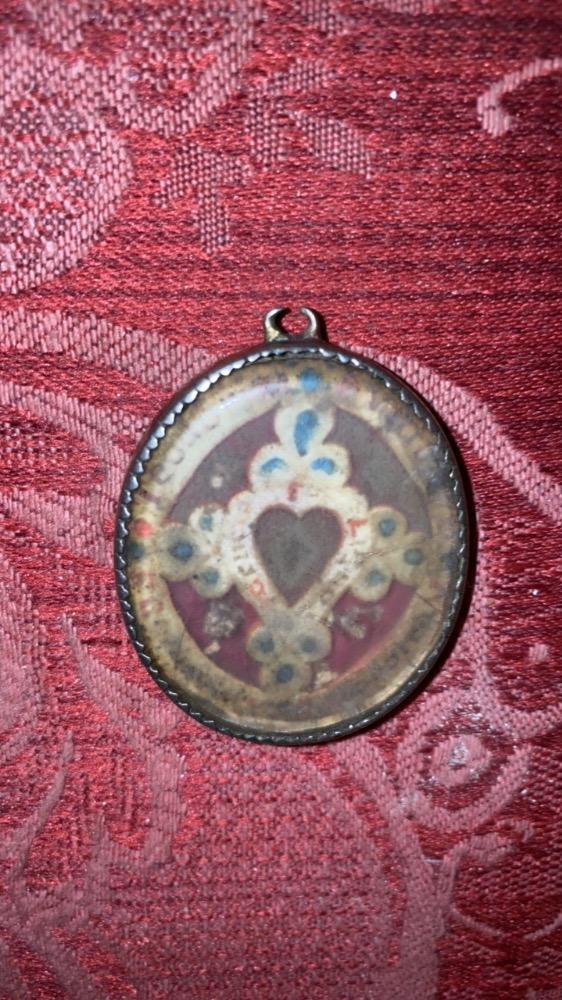 1  Reliquary - Relic Ex Ligno S. Crucis + Multiple Saints Silver Framed