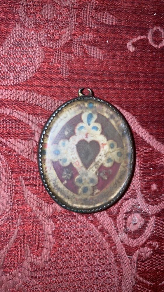 1  Reliquary - Relic Ex Ligno S. Crucis + Multiple Saints Silver Framed