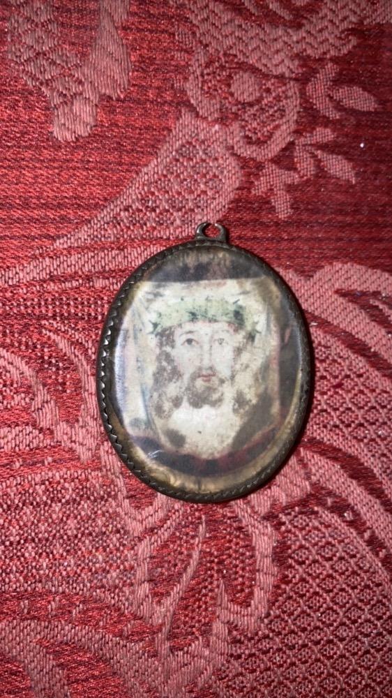 1  Reliquary - Relic Ex Ligno S. Crucis + Multiple Saints Silver Framed