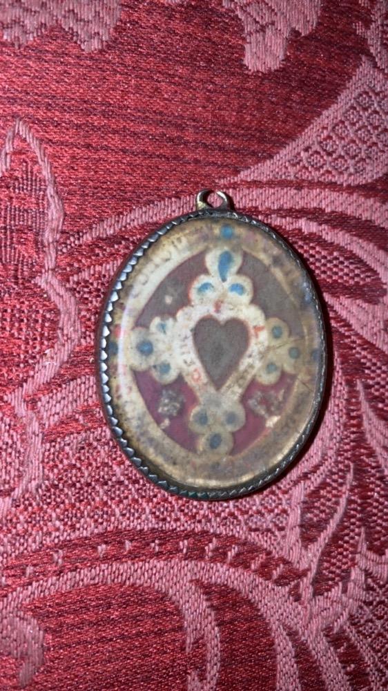 1  Reliquary - Relic Ex Ligno S. Crucis + Multiple Saints Silver Framed