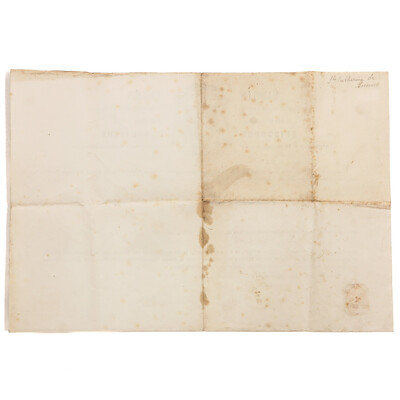 Reliquary - Relic Ex Ossibus Catharina Van Sienna With Original Document en Brass / Glass / Wax Seal, Belgium  19 th century