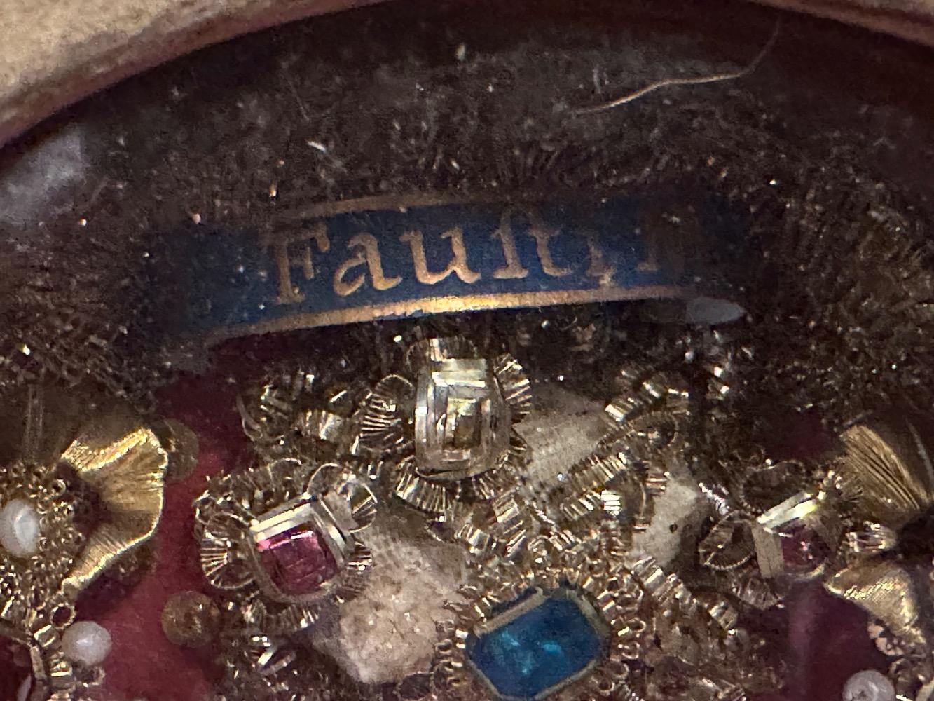 1  Reliquary - Relic Ex Ossibus Relics St. Clemens M. St. Reparata M. St. Fausti M.