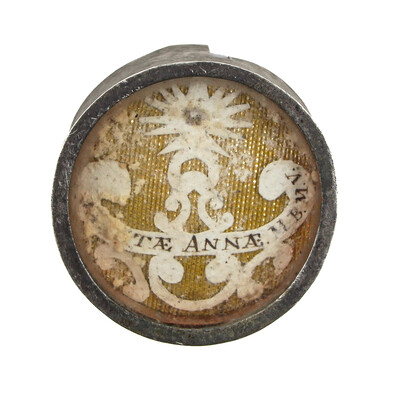 1  Reliquary - Relic Ex Ossibus Saint Anne, Mother Of Mary And Grandmother Of Christ (Patron Saint Of Mothers And Families) With Original Document