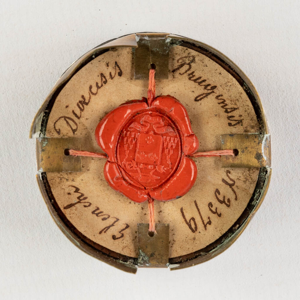 1  Reliquary - Relic Ex Ossibus Sancti Dominici, Fund. Ord. Prad.  With Original Document