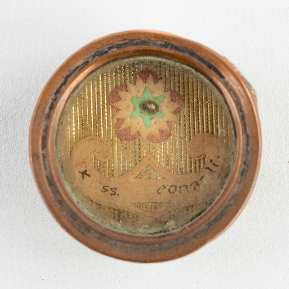 1  Reliquary - Relic Ex Ossibus Sancti Leonardi. With Original Document