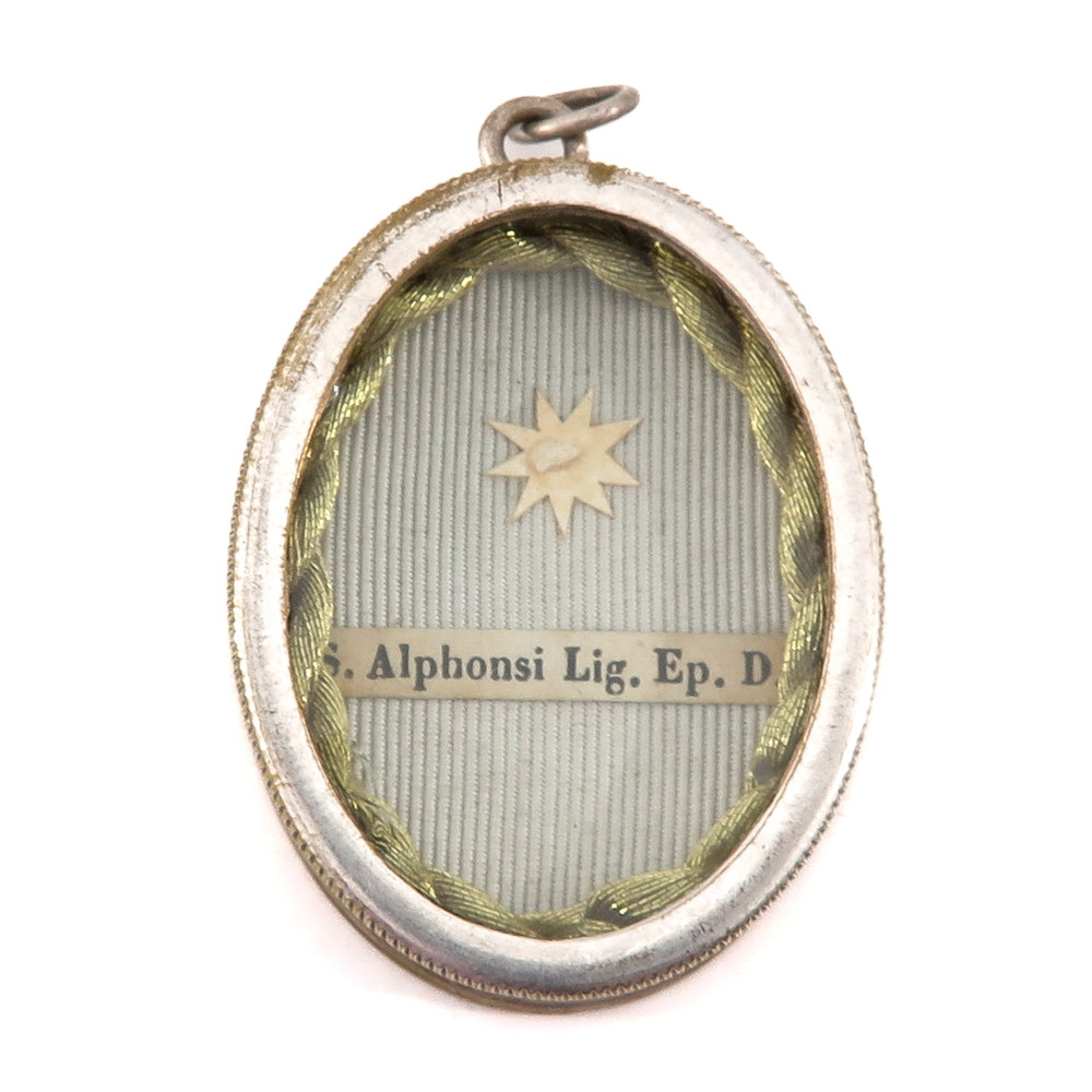1  Reliquary - Relic Ex Ossibus St. Alphonsus With Original Document