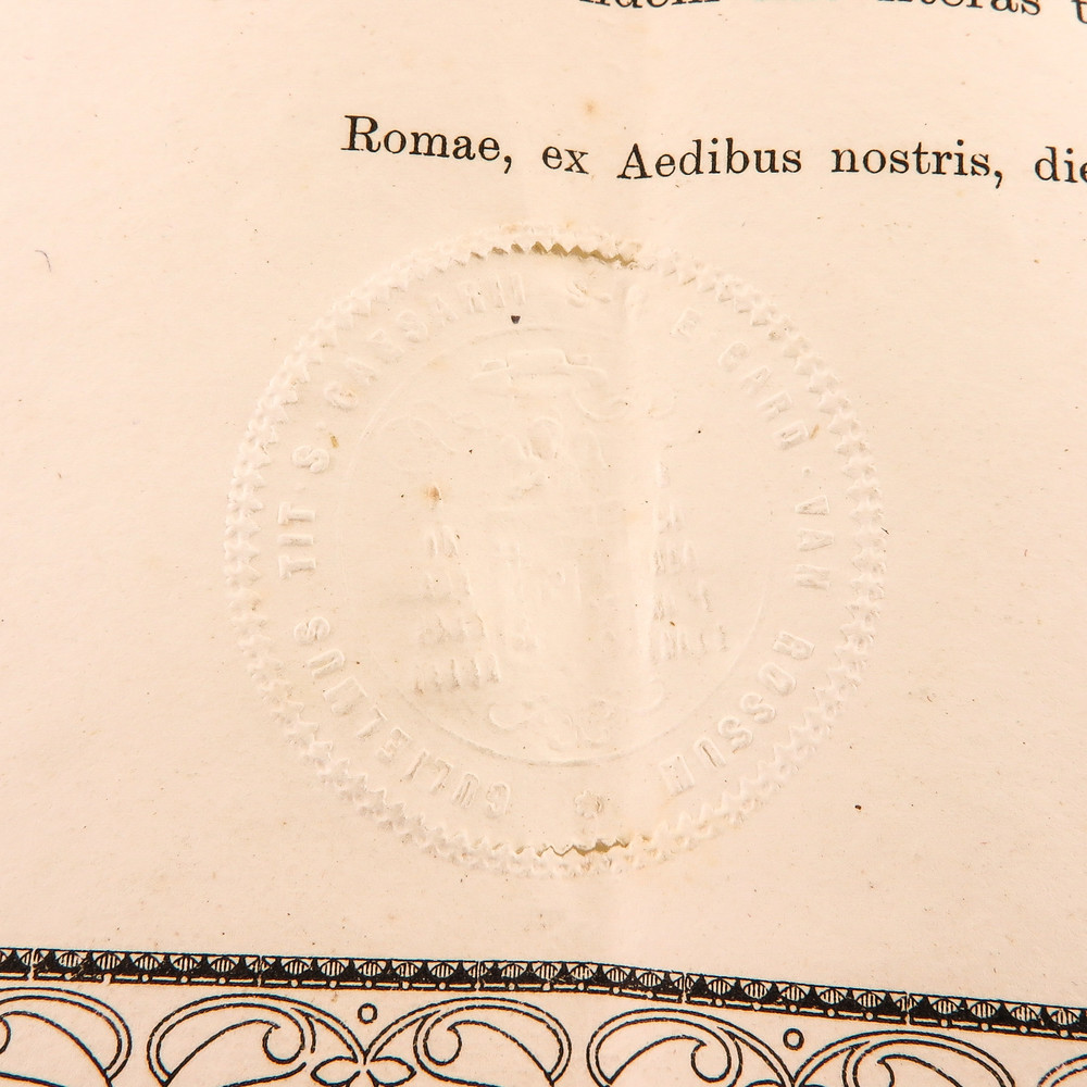 1  Reliquary - Relic Ex Ossibus St. Alphonsus With Original Document