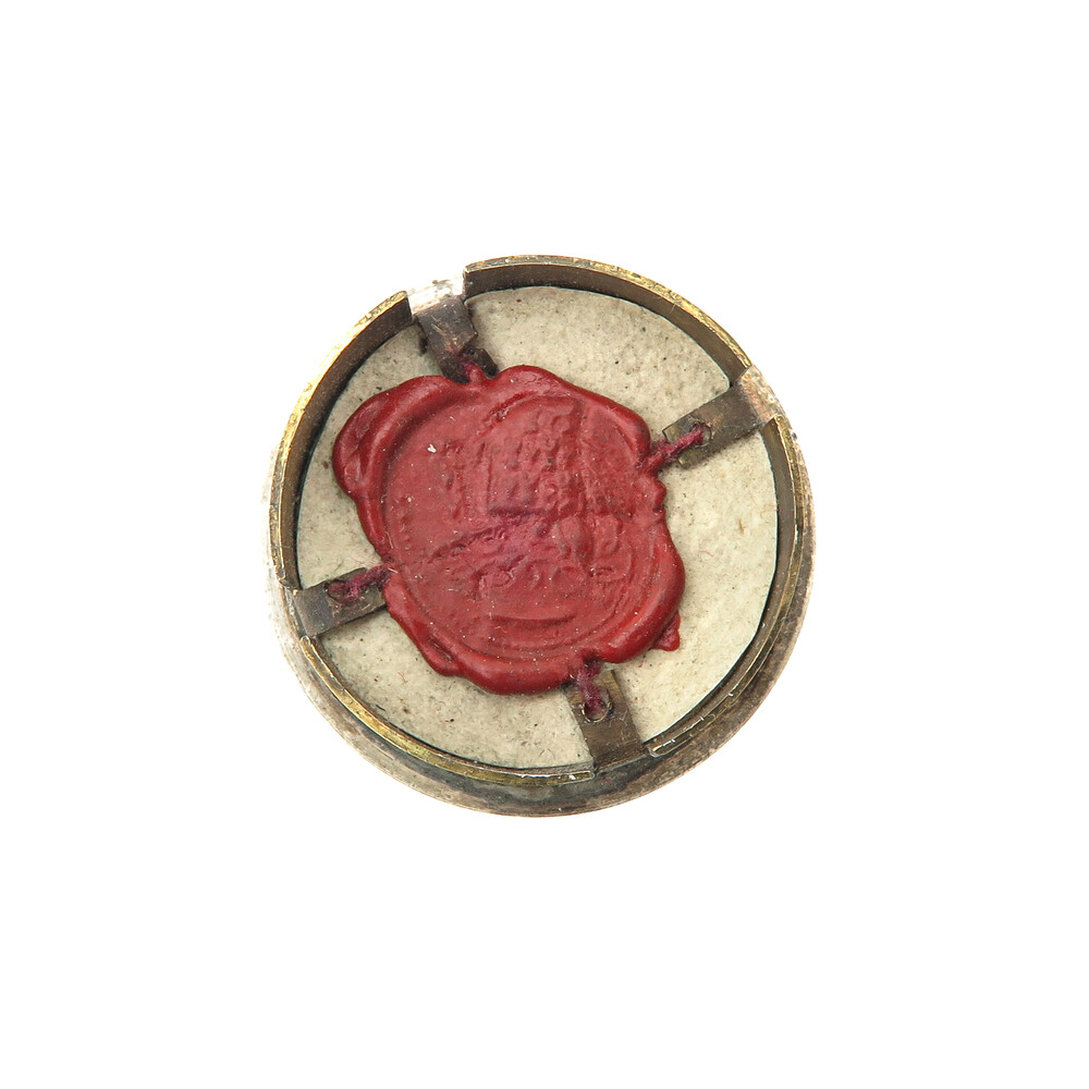 1  Reliquary - Relic Ex Ossibus St. Andreas With Original Document