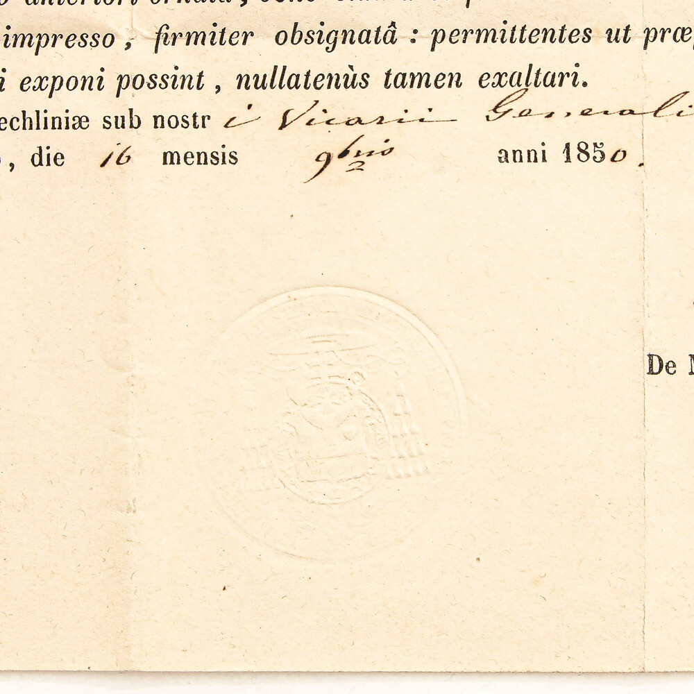 1  Reliquary - Relic Ex Ossibus St. Barbara With Original Document