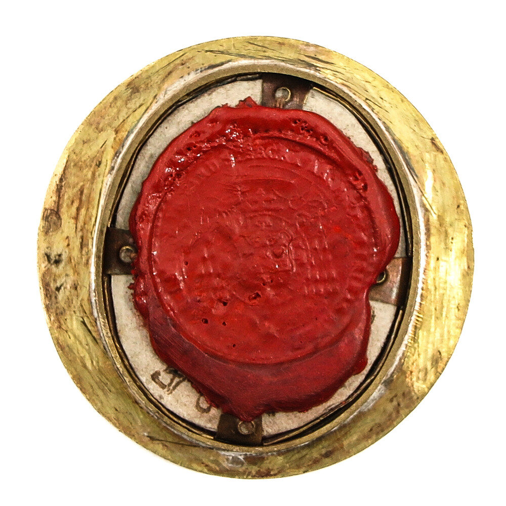 1  Reliquary - Relic Ex Ossibus St. Barbara With Original Document