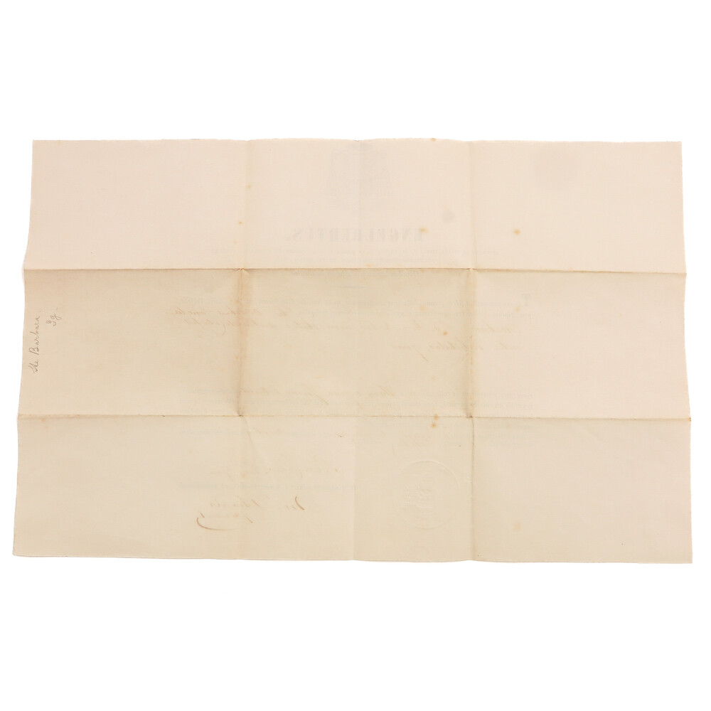 1  Reliquary - Relic Ex Ossibus St. Barbara With Original Document