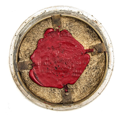 Reliquary - Relic Ex Ossibus St. Bernardus With Original Document Belgium  19 th century