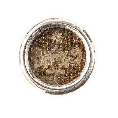 1  Reliquary - Relic Ex Ossibus St. Cornelius With Original Document