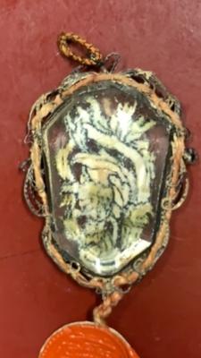 Reliquary - Relic Ex Ossibus St. Crispinus Ep. en Rock Chrystal, Italy 17 th century