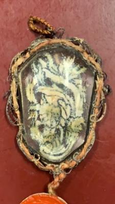 Reliquary - Relic Ex Ossibus St. Crispinus Ep. en Rock Chrystal, Italy 17 th century