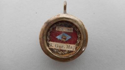 Reliquary - Relic Ex Ossibus St. Gerardus With Original Document  19 th century