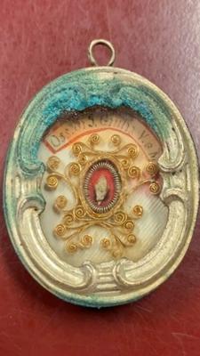 Reliquary - Relic Ex Ossibus St. Giuliani Italy 18 th century