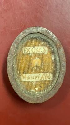 Reliquary - Relic Ex Ossibus St. Mauri Abb. Italy 19th century