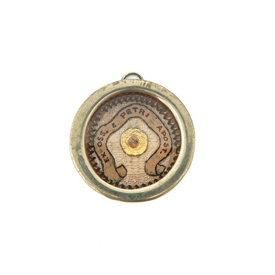 1  Reliquary - Relic Ex Ossibus St. Peter Apostle