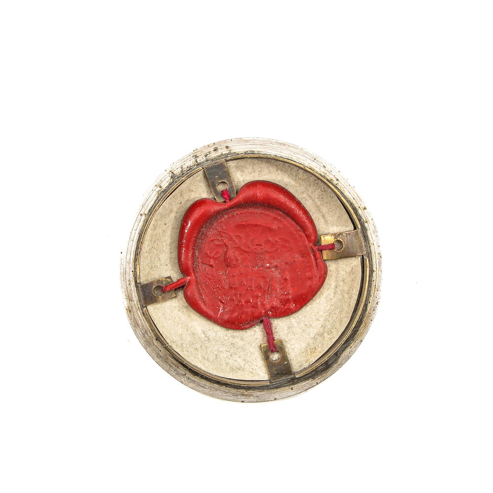 1  Reliquary - Relic Ex Ossibus St. Rosalia With Original Document