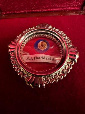 1  Reliquary Relic Ex Ossibus St. Thaddaeius Apostle