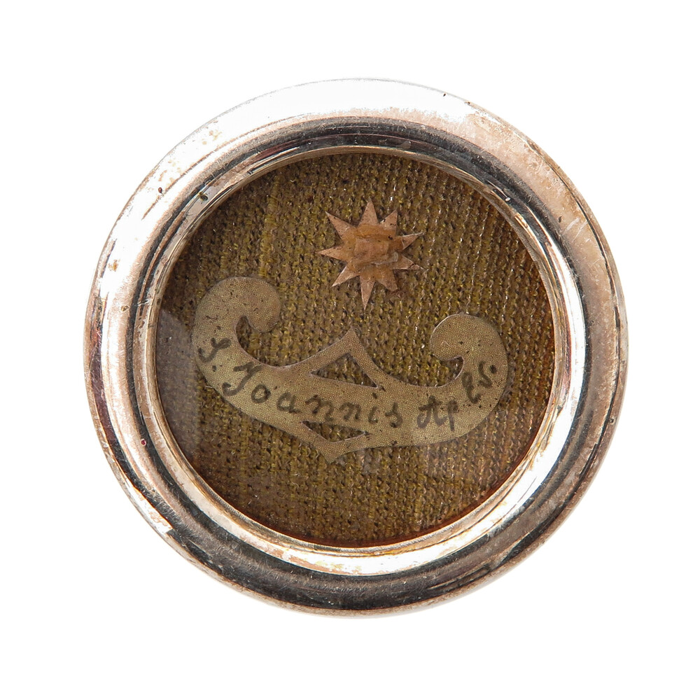 1  Reliquary - Relic Ex Sepulcre St. Joannis With Orginal Document