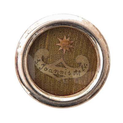 1  Reliquary - Relic Ex Sepulcre St. Joannis With Orginal Document