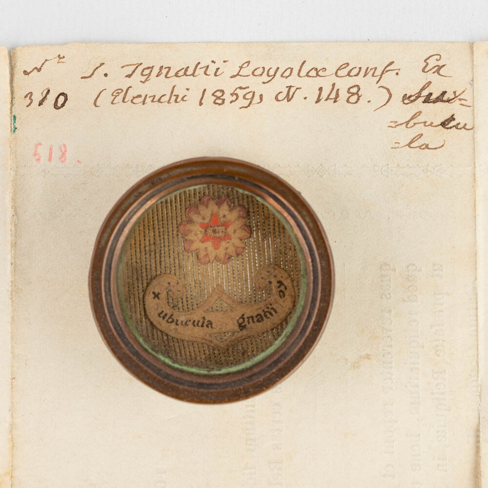 1  Reliquary - Relic Ex Subucala Sancti Ignatii Loyolae Confessoris