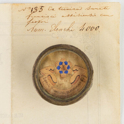 1  Reliquary - Relic Ex Tunica Sancti Francisci Assisiensus With Original Docment