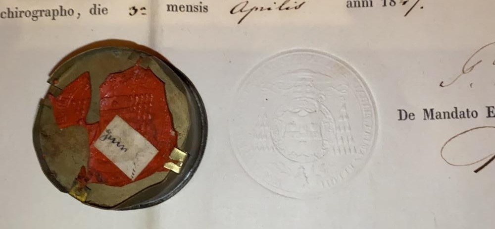1  Reliquary - Relic Ex Veste St. Anthony Of Padua With Original Document