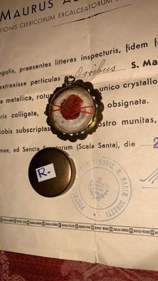 Reliquary - Relic Maria Goretti With Document  Roma - Italy 20th century