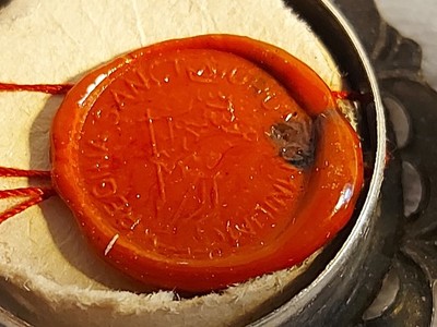 Reliquary - Relic Of St. Petrus Canisius Sj Ex Veste With Original Document