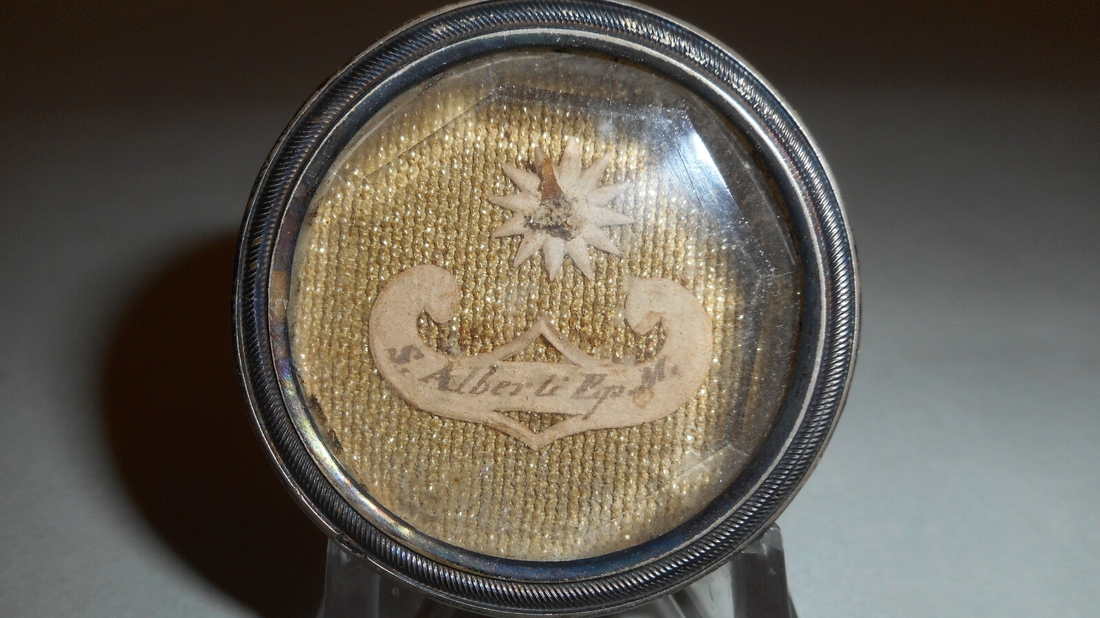 1  Reliquary - Relic St. Albertus With Original Document