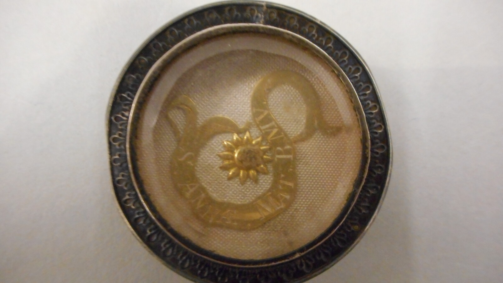 1  Reliquary - Relic St. Ann With Original Document