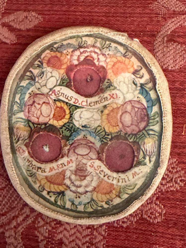 1  Reliquary - Relic St. Clemens Xl. St. Severinus. St. Barbara.
