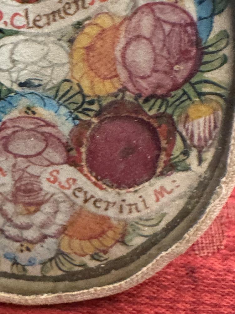 1  Reliquary - Relic St. Clemens Xl. St. Severinus. St. Barbara.