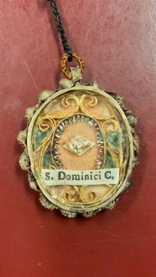 Reliquary - Relic St. Dominicus Conf. Italy 18 th century