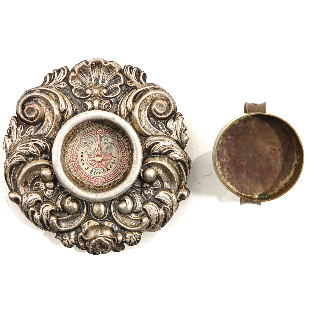 1  Reliquary - Relic St.  Eleutherii With Original Document
