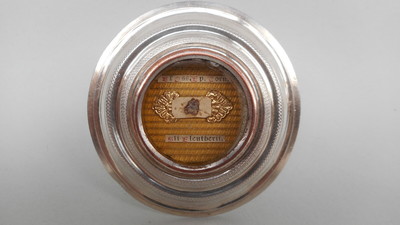 Reliquary - Relic St. Eleutherius  en full silver / Glass / Wax Seal, Belgium 19th century