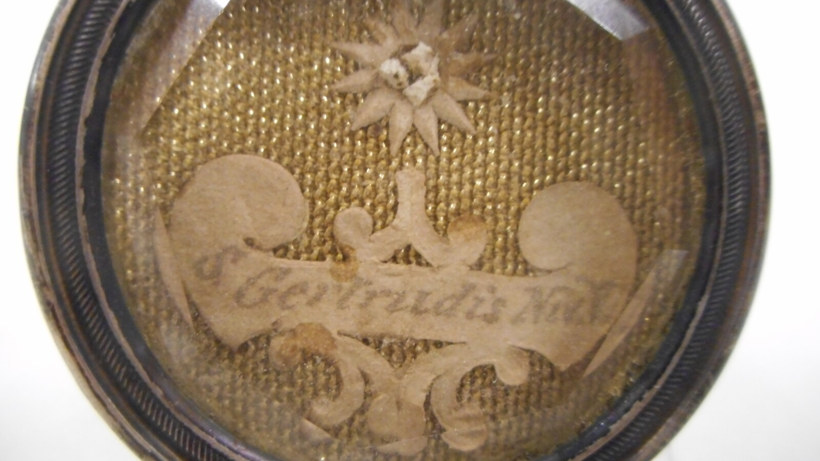 1  Reliquary - Relic St. Gertrudis With Original Document