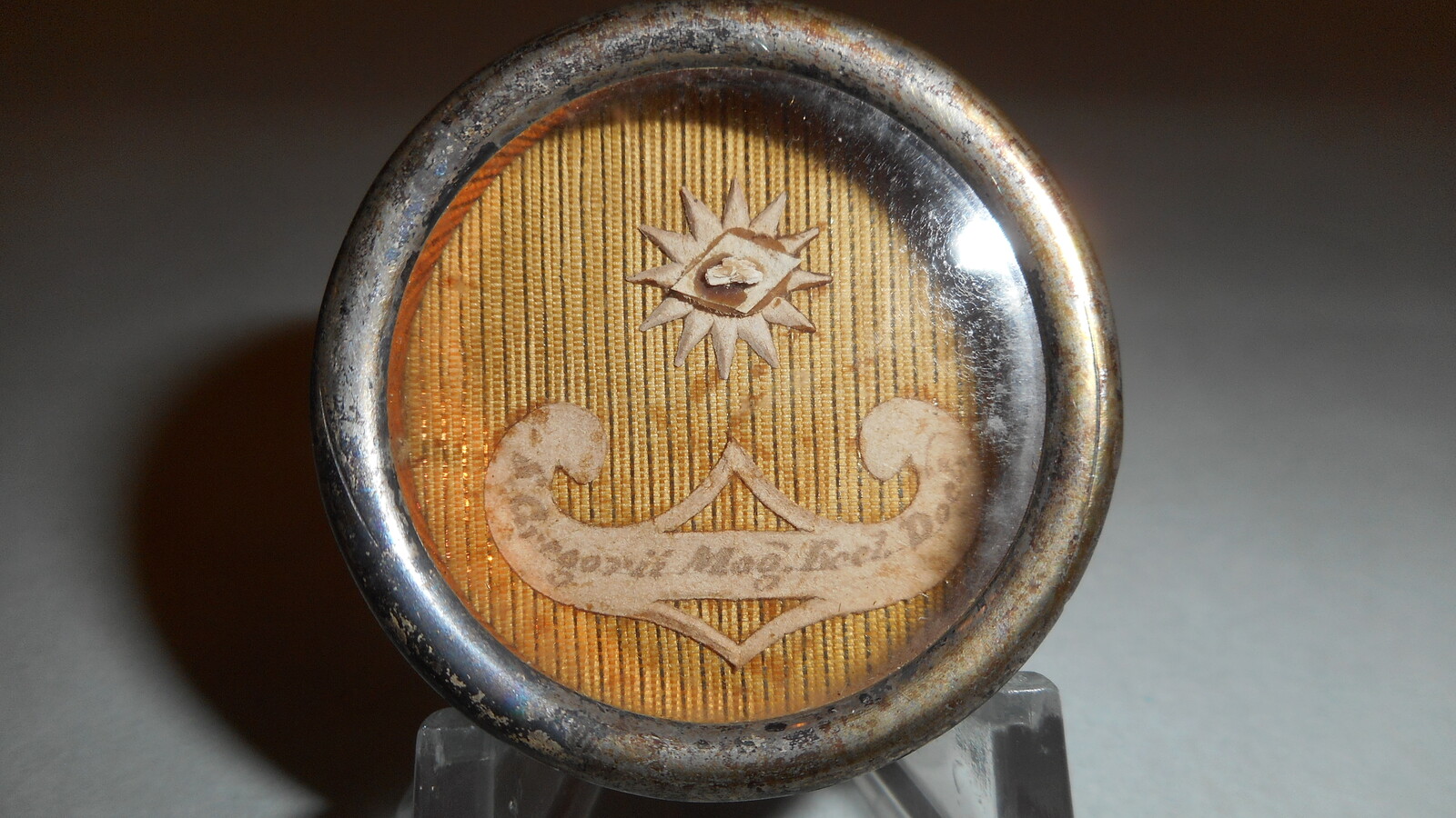 1  Reliquary - Relic St. Gregorius With Original Document